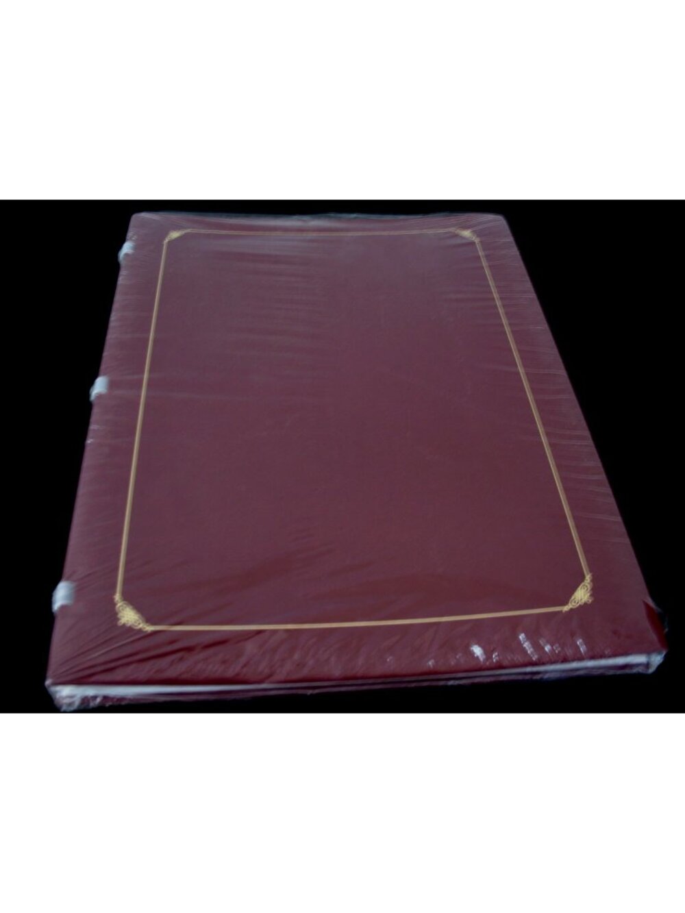 Creative Memories 12x15 Open Spine Album Sterling Burgundy Big Book, With pages